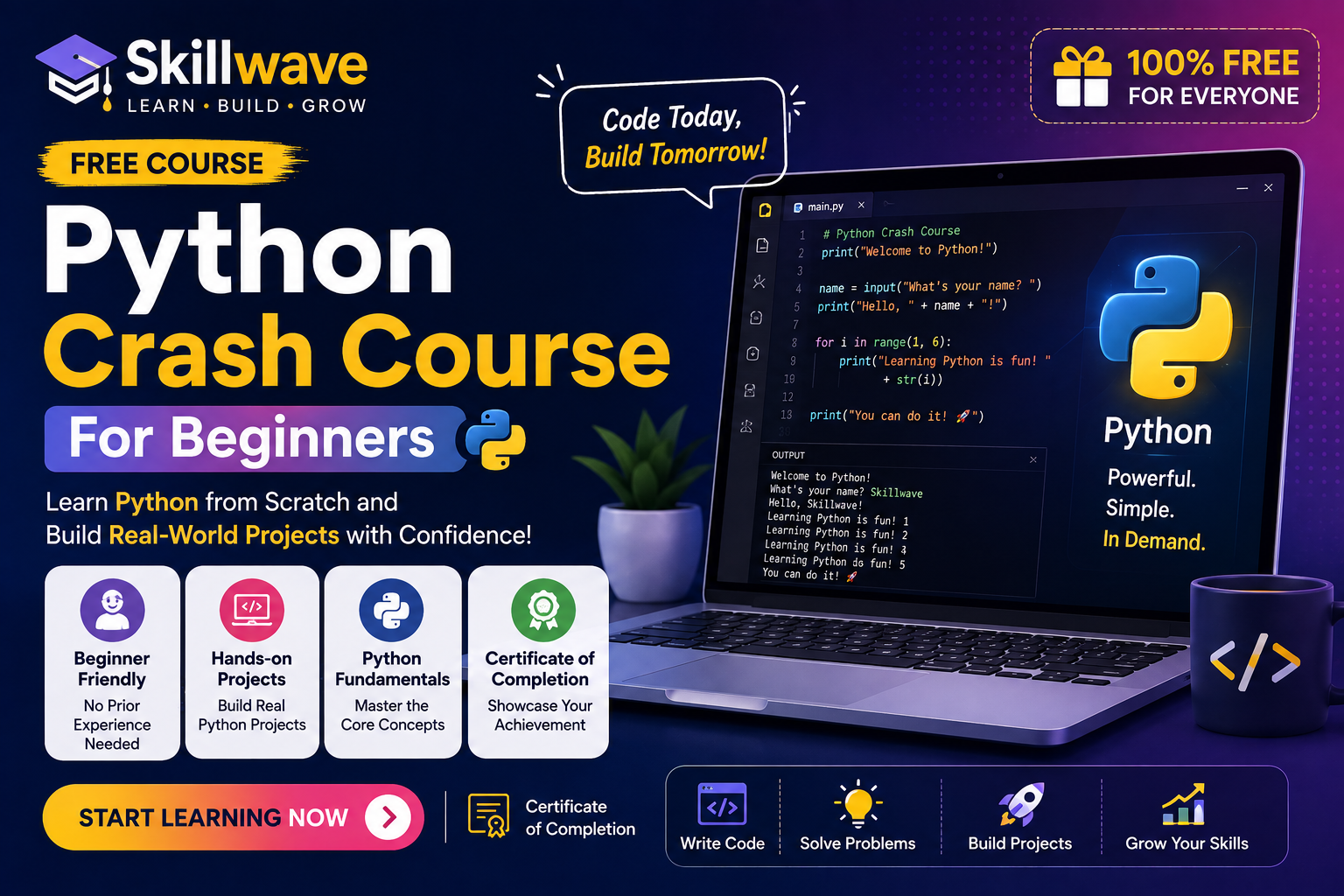 Python Crash Course For Beginners
